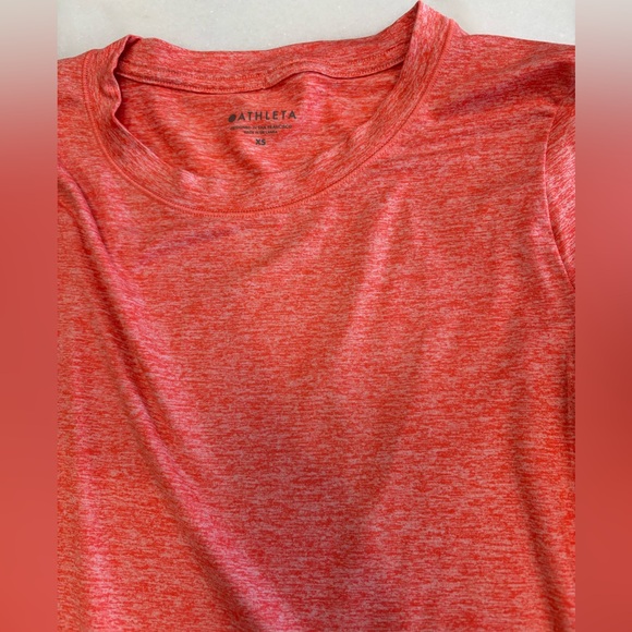 Athleta Uptempo long-sleeve tunic tee, orange, XS - Picture 2 of 3